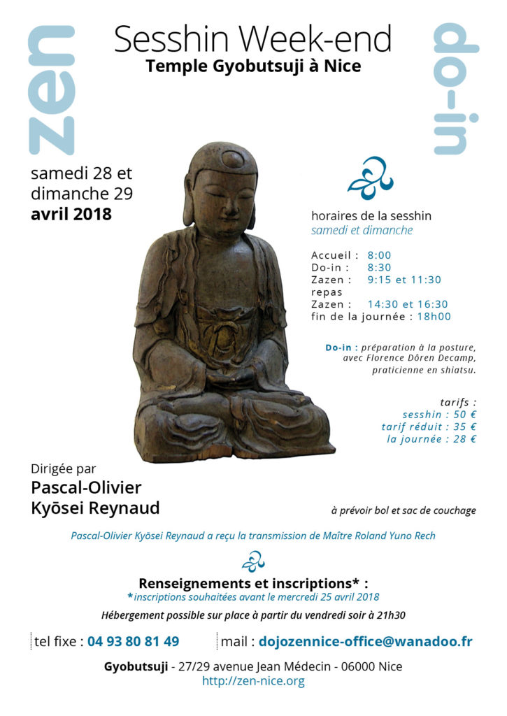 2018 - Sesshin avec Kyosei Reynaud à Gyobutsuji
